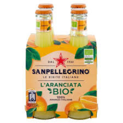 SANPELLEGRINO ARANCIATA BIO, caja 24 bot. 0,20 cl.